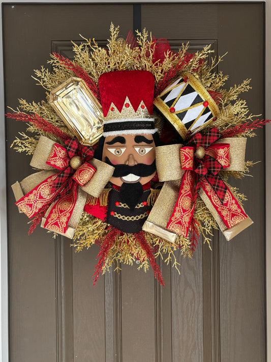 Crimsom Nutcracker Wreath